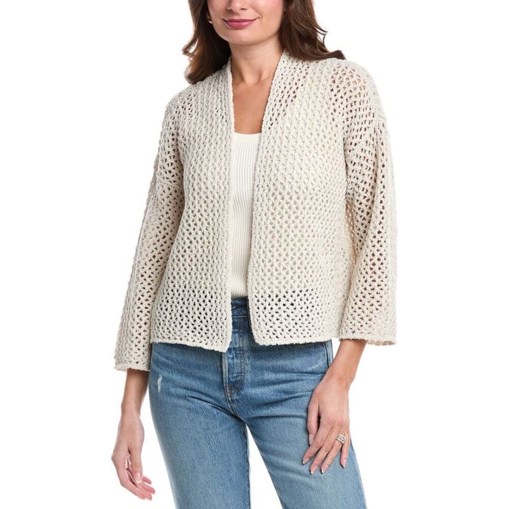 Eileen Fisher Womens  Open Knit Sweater